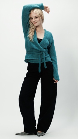 Alpaka sweter Aurora - morski