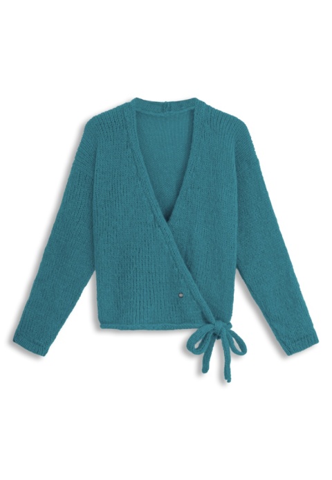 Alpaka sweter Aurora - morski