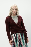 Alpaka sweter Aurora - wino