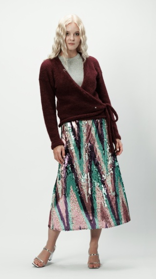 Alpaka sweter Aurora - wino