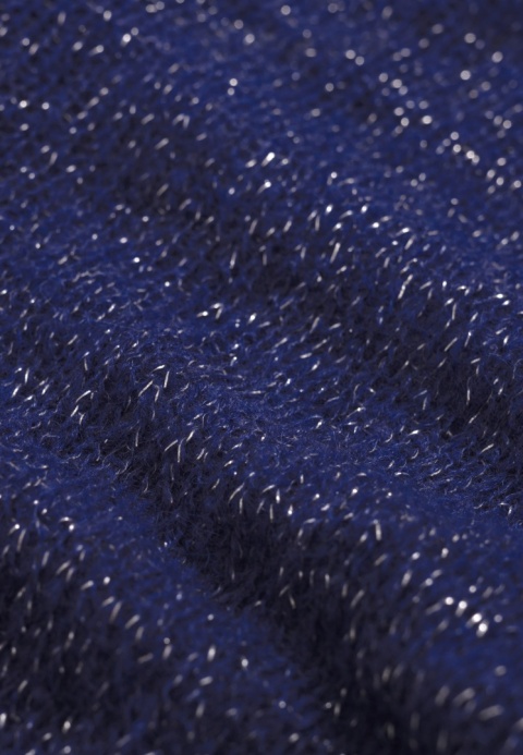 Alpaka sweter Flora - chaber/srebro