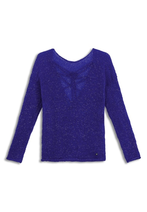 Alpaka sweter Flora - chaber/srebro