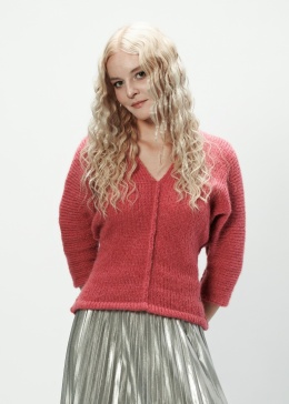 Alpaka sweter Liliana - brudny róż