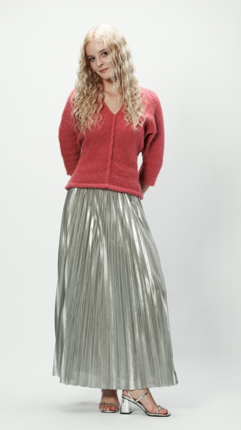 Alpaka sweter Liliana - brudny róż