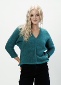 Alpaka sweter Liliana - morski