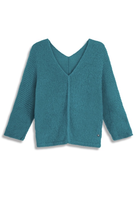 Alpaka sweter Liliana - morski