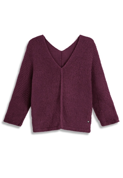 Alpaka sweter Liliana - wino