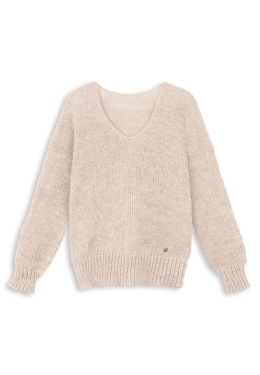 Alpaka sweter Mia - beżowy