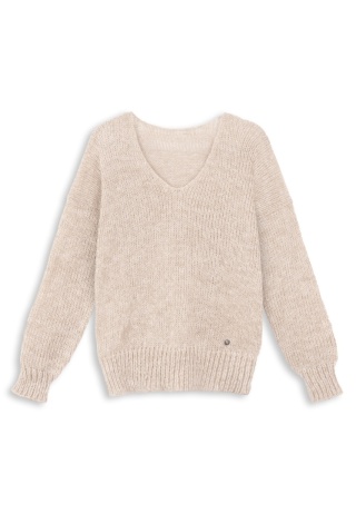 Alpaka sweter Mia - beżowy