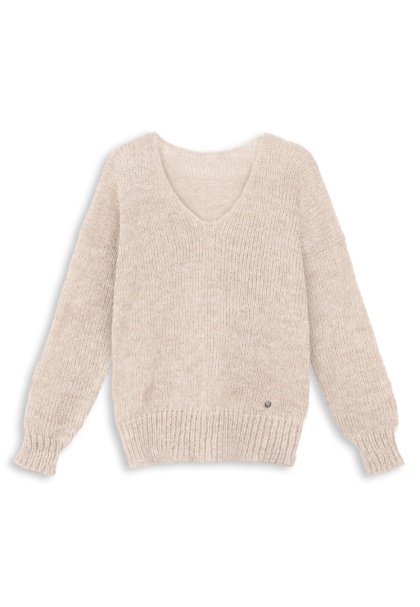 Alpaka sweter Mia - beżowy