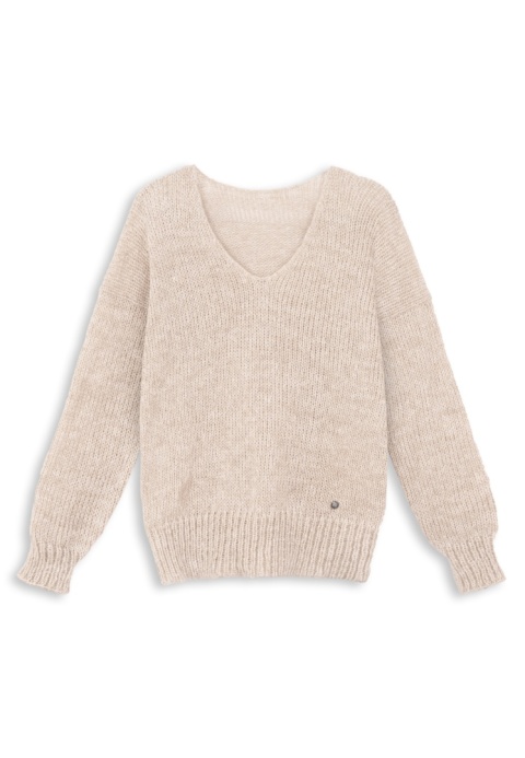 Alpaka sweter Mia - beżowy