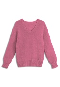 Alpaka sweter Mia - brudny róż