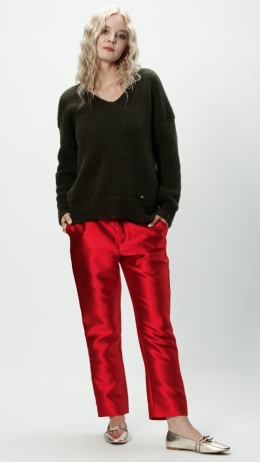 Alpaka sweter Mia - khaki