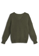 Alpaka sweter Mia - khaki