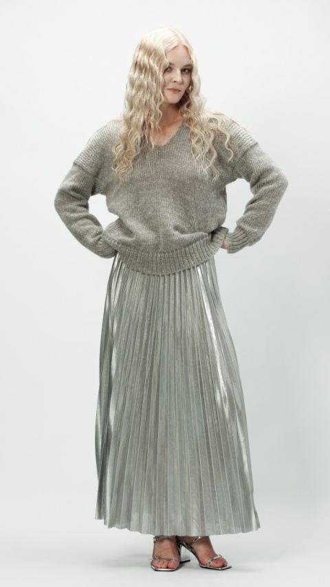 Alpaka sweter Mia - szary