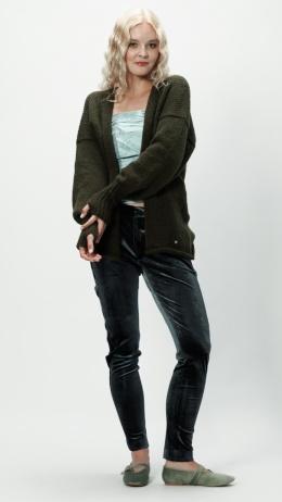 Alpaka sweter Mirabella - khaki