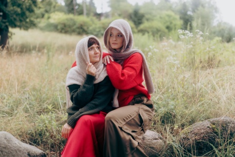 Alpaka sweter Mirabella - khaki