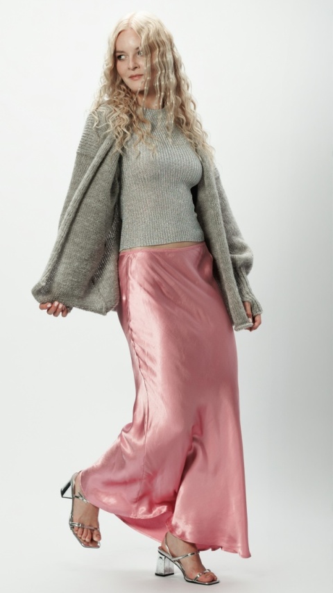 Alpaka sweter Mirabella - szary