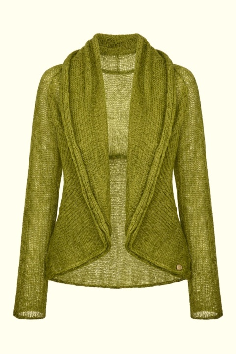 Lekki sweter mgła Reneta - Oliwkowy