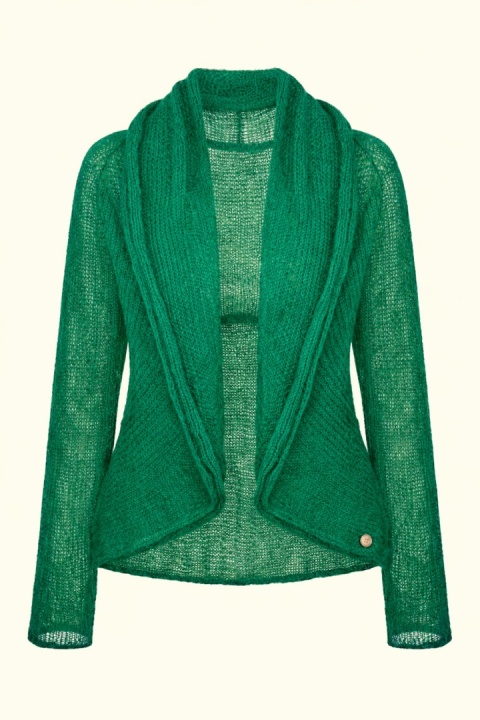 Lekki sweter mgła Reneta - Szmaragdowy