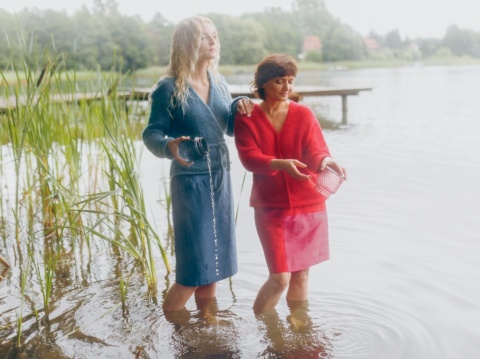 Alpaka sweter Reneta - chaber