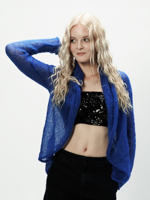 Alpaka sweter Reneta - chaber