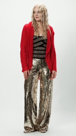 Alpaka sweter Reneta - czerwony