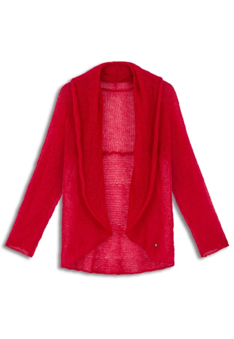 Alpaka sweter Reneta - czerwony