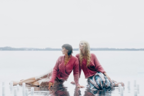 Alpaka sweter Reneta - szary