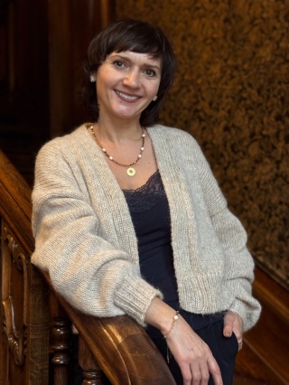 Alpaka sweter Rosalia - beżowy