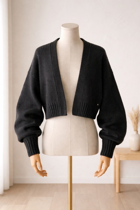 Alpaka sweter Rosalia - czarny