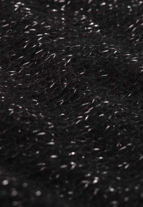 Alpaka sweter Viktoria - czerń/srebro