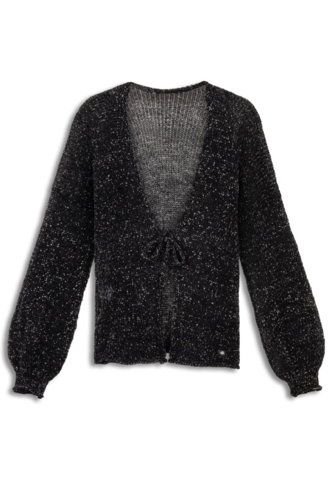 Alpaka sweter Viktoria - czerń/srebro