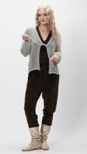 Alpaka sweter Viktoria - szary/srebro