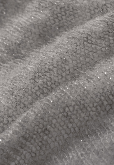 Alpaka sweter Viktoria - szary/srebro