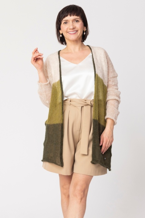 Lekki sweter mgła w pasy