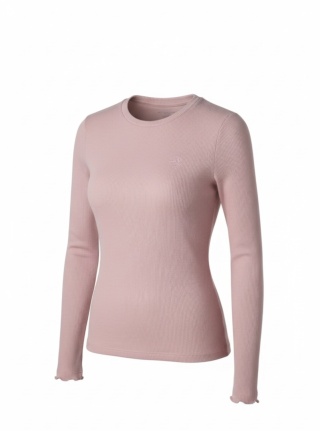 Longsleeve Z Piktogramem Jasny Różowy