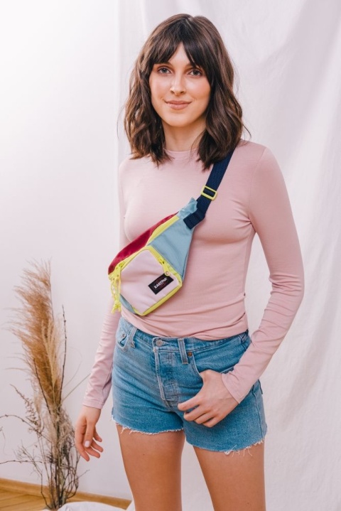 Longsleeve Z Piktogramem Jasny Różowy