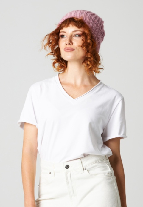 Miękka czapka Urszula - Storczyk