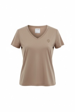 T-shirt Z Piktogramem Beżowy