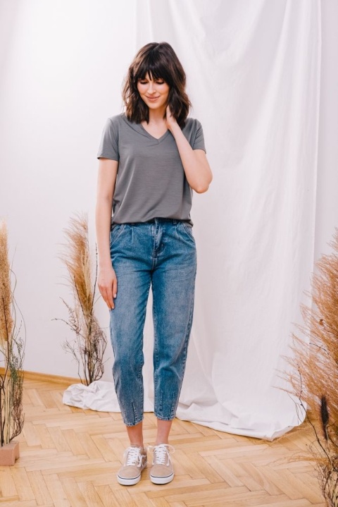 T-shirt Z Piktogramem Szałwiowy