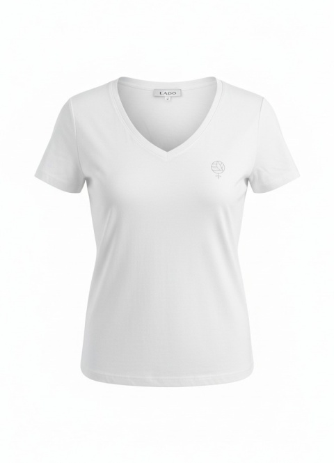 T-shirt Z Piktogramem Biały